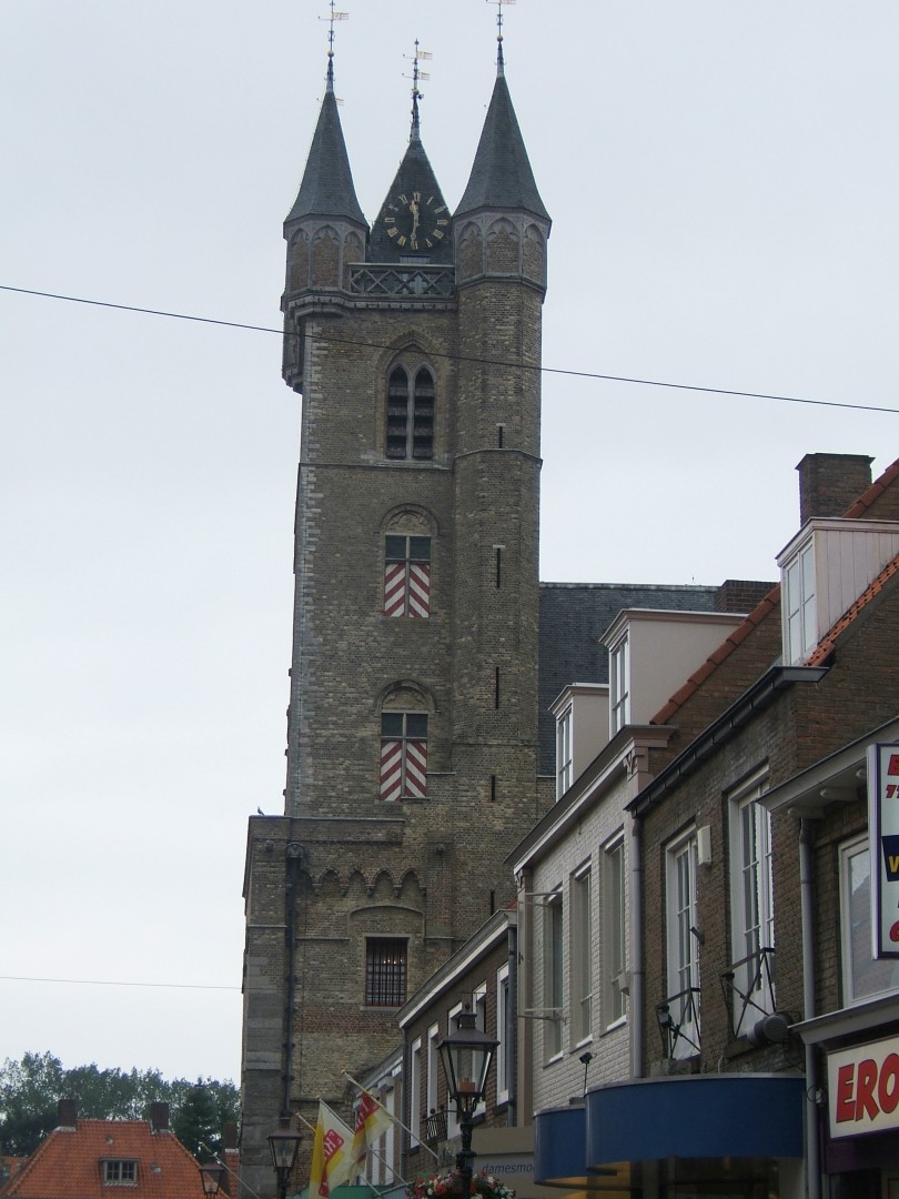 Het Belfort in de vestingstad Sluis